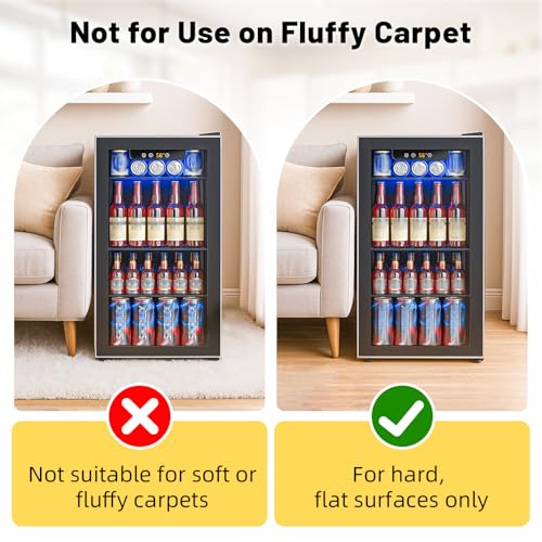 Image of NAMTSO Mini Fridge Silicone Mat, 20x20 Floor Protector Drip Tray, LightGrey