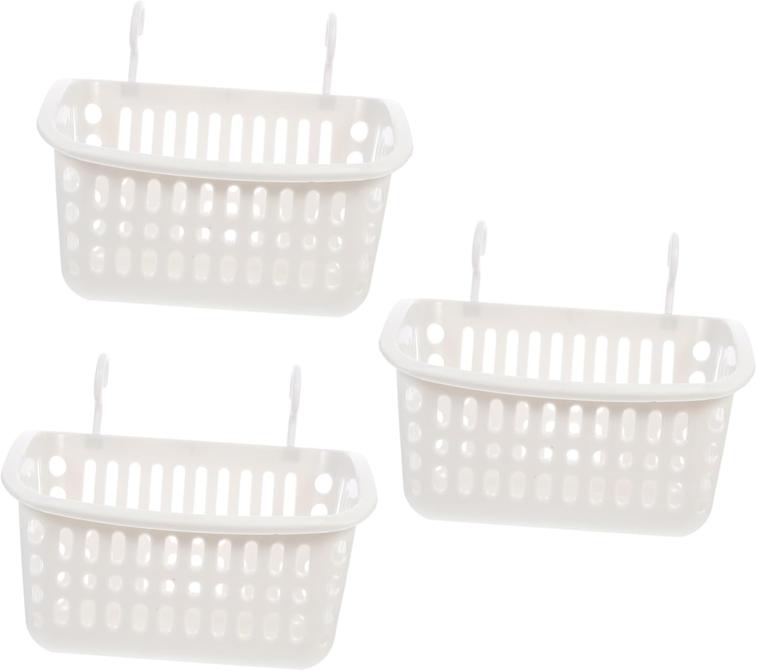 3pcs Boho Decor Wall Basket Kitchen Storage Baskets Organizers for Bathroom Shampoo Holder Material
