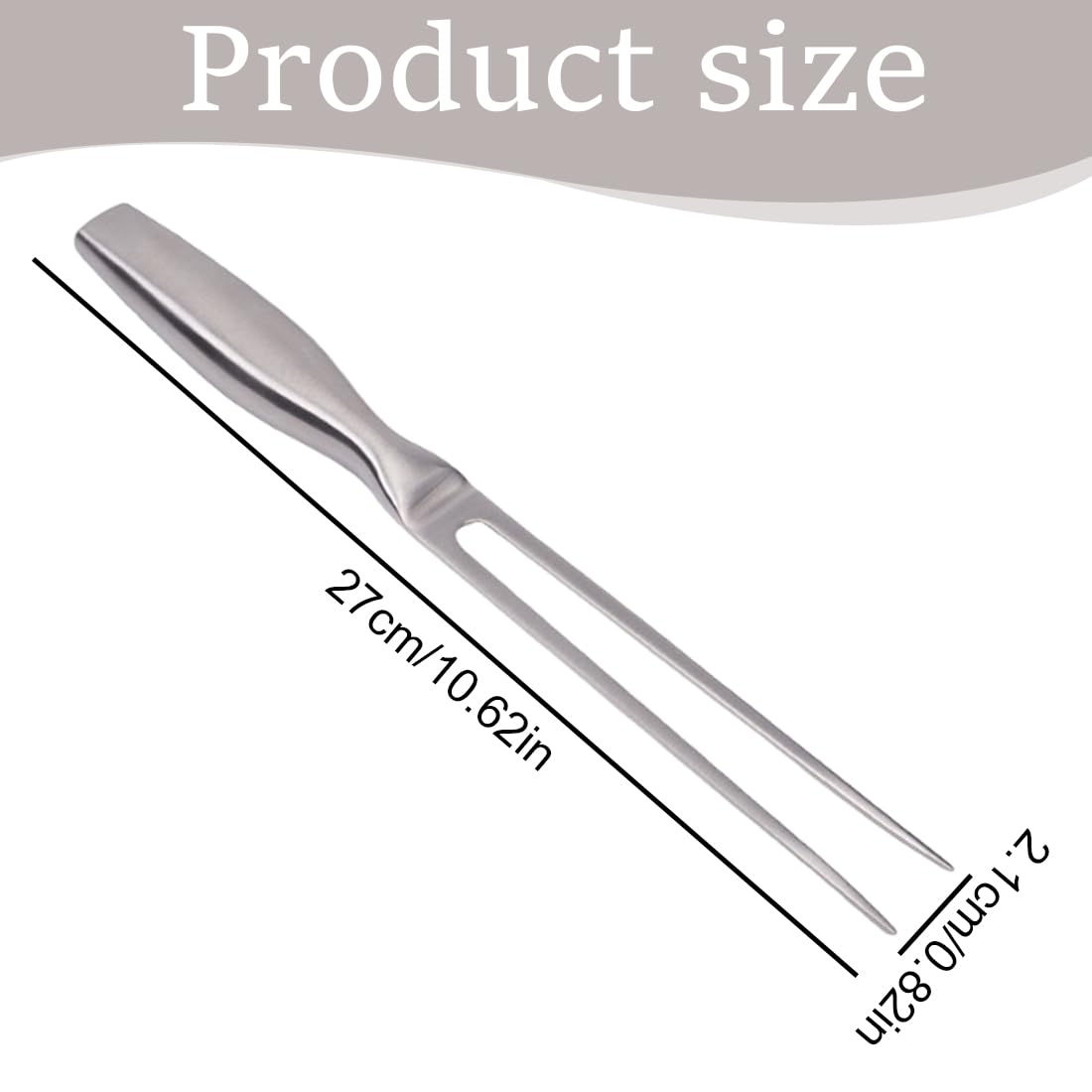 Profesional Tenedor de Carne y Trinchador de Acero Inoxidable con Mango Ergonómico – Ideal para Asar y Trinchar