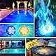 Poolbeleuchtung Unterwasser LED Licht Wasserdichte mit Fernbedienung, Timer, 13 LEDs, Saugnapf und Magnet für Vase Base Party Halloween Weihnachten Schwimmbad Teich Hochzeit Party, 4 Stück