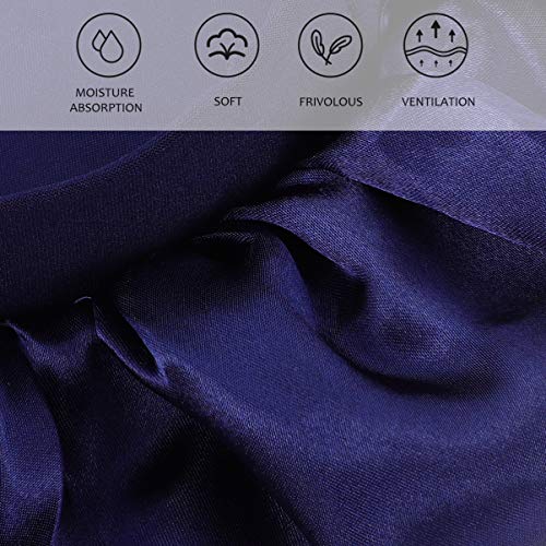 EXCEART Zachte Satijnen Slaapmuts Motorkap Nacht Slaapmuts Hoofddeksel Zijdeachtige Haaruitval Cap Voor Dames Meisjes… - Image 8