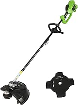 Greenworks GD40BC Battery Brushcutter with Brushless Motor, Harness, Adjustable Height, Cutting Width 40 cm, Nylon Wire 2 mm or Blade 25 cm Without 40 V Battery or Charger, 3 Year Warranty