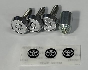 Yossy　トヨタナンバープレートロック10個 kazubo トヨタ ナンバープレート用ロックボルト10個 kazubo