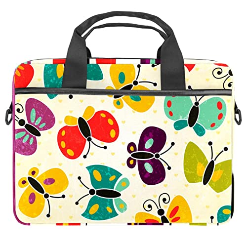 Sacoche PC portable 13.3 motif papillon et pochette ordinateur 14.5
