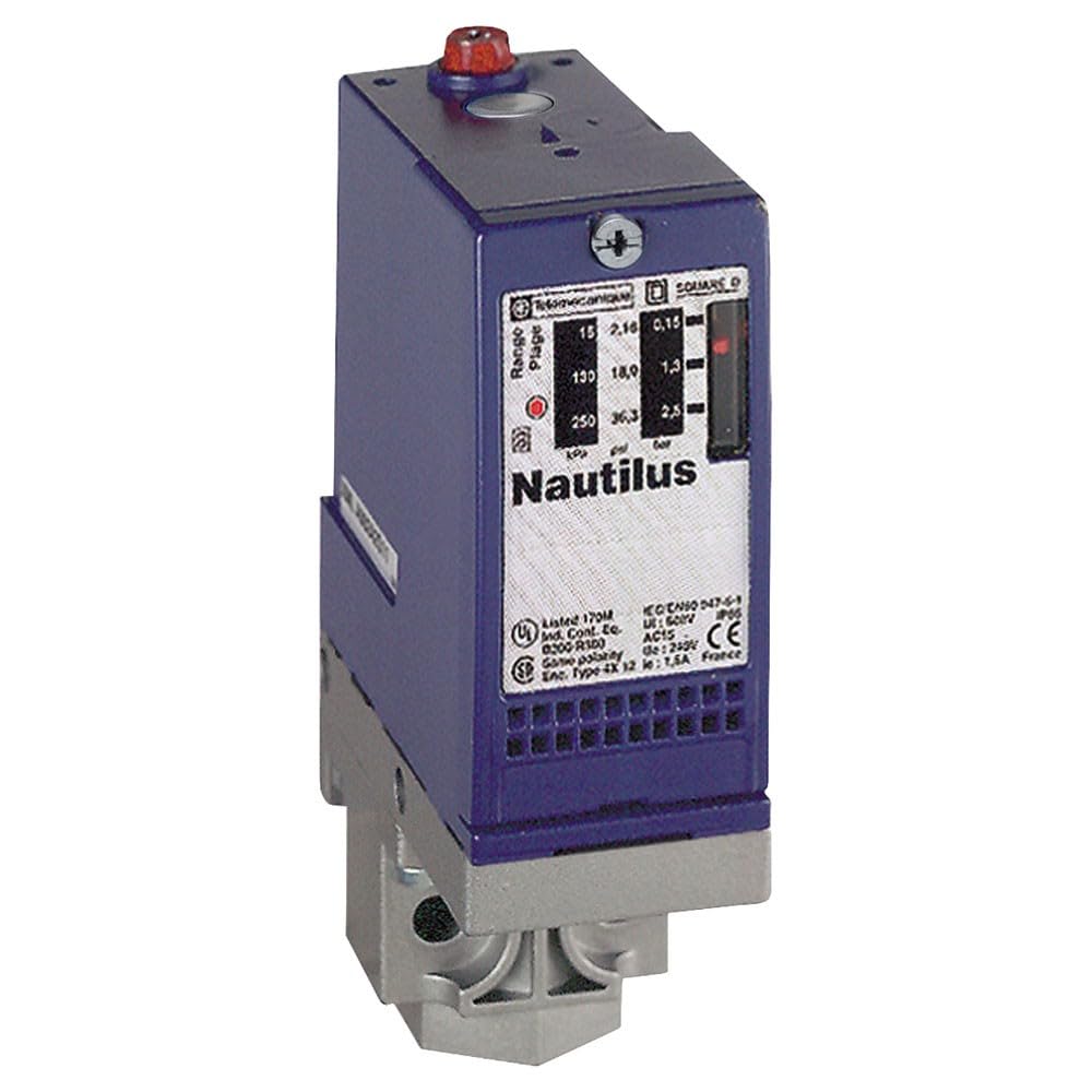 Schneider Electric XMLA020A2S11 Sensor de Presión XMLA 20 bar, Fijo, Límite 1 Escala, 1 C/O