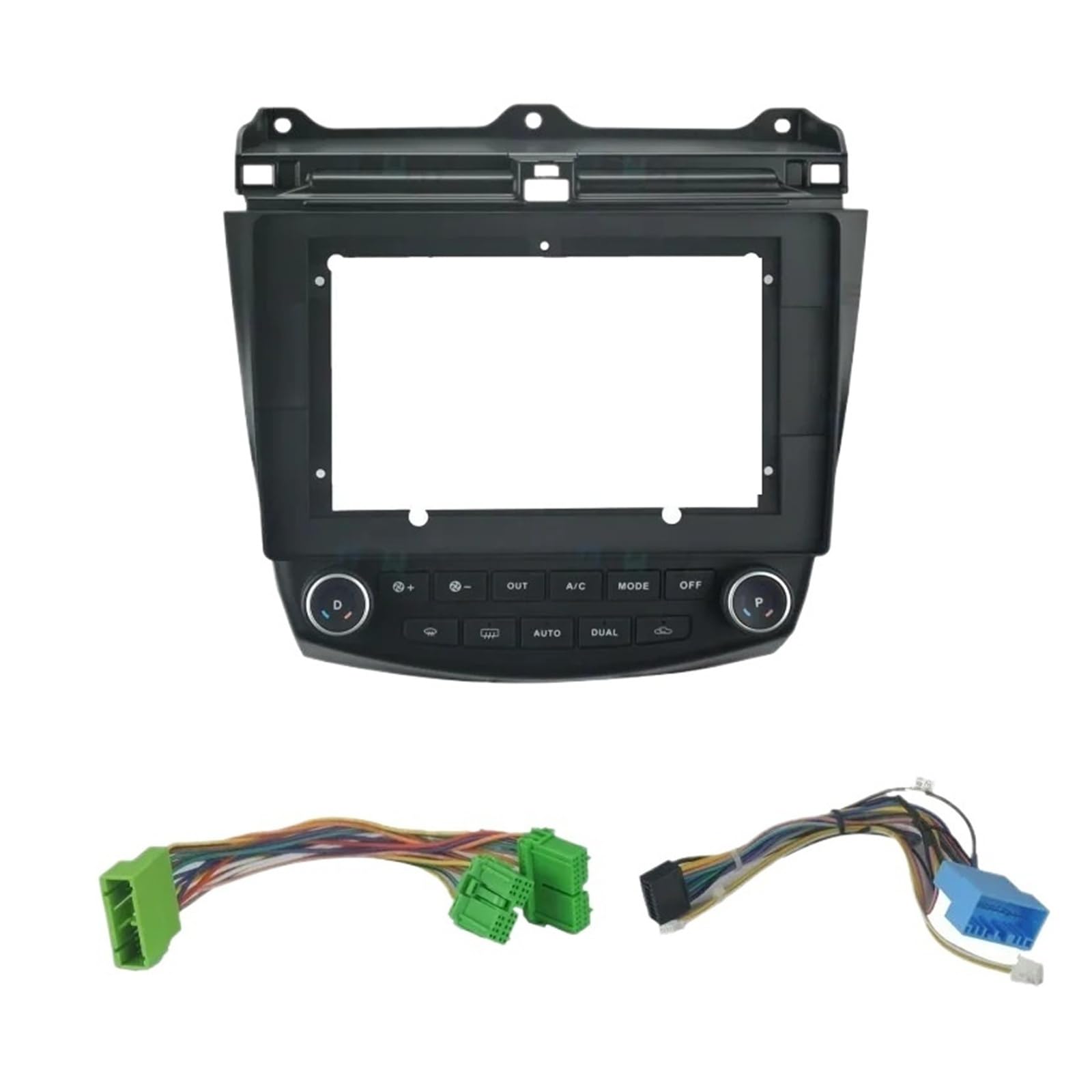 Fascia Marco Radio 101 Pulgadas para Accord 7th 2003 2004 2005 2006 2007 Marco DVD para Coche Adaptador Conexión Audio Embellecedor Tablero Panel Facia Juego Panel Radio