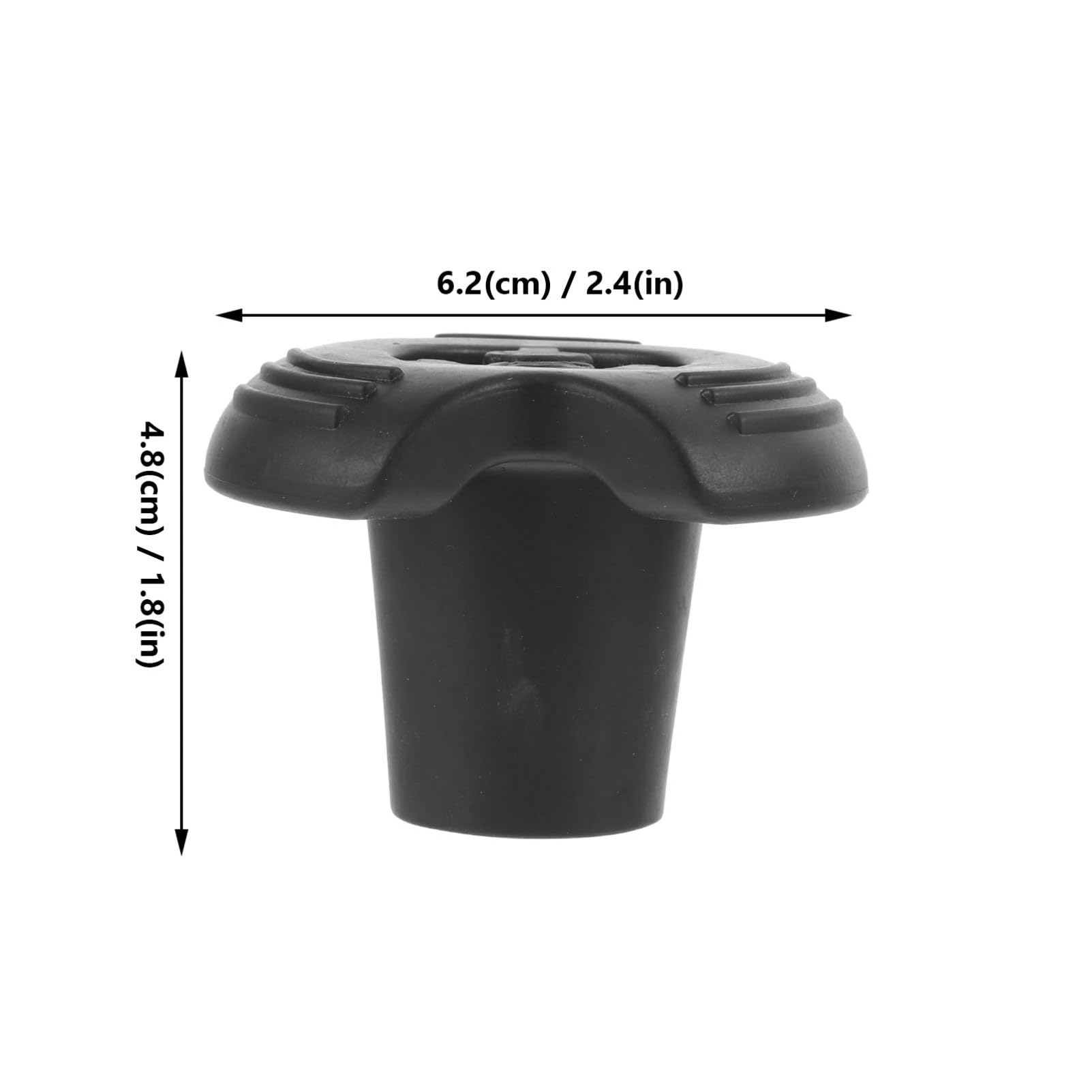 YARNOW 8 Punte di Gomma Antiscivolo per Bastoncini da Trekking 19Mm Accessori Resistenti All’Abrasione Design Ammortizzante Compatibili Stampelle e Bastoni da Passeggio per