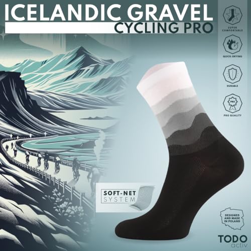 Image of TODO PRO Cycling Socks - Breathable Bike Socks for Men and Women