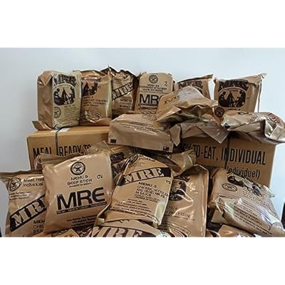 Food Dude 82nd Military MRE Surplus - 2025 Inspection - US MRE Meals Ready to Eat Military with Heater Packs - 4 Pack of Meals Bulk w/ 1250 Calories per - 4 Food Packs
