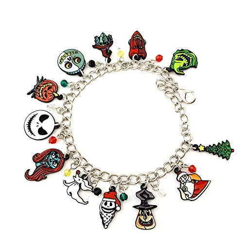 Family Babylon Classic Sally Jack Horror Nightmare Before Christmas Charm Bracelet Gifts for Girl Woman Men4