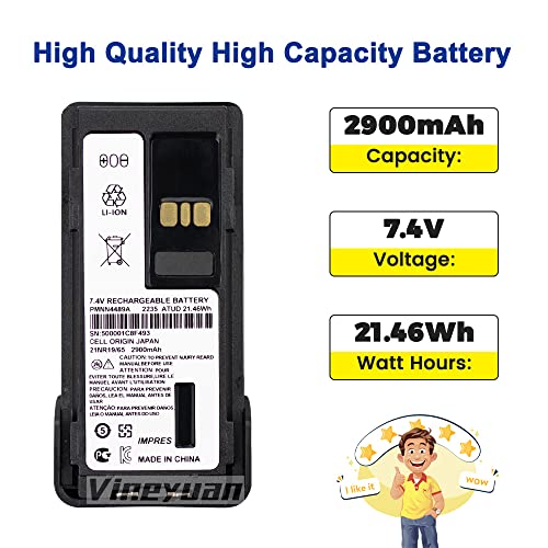 Evita cortes con PMNN4489A batería Motorola GP338D+ P8668I resistente 4