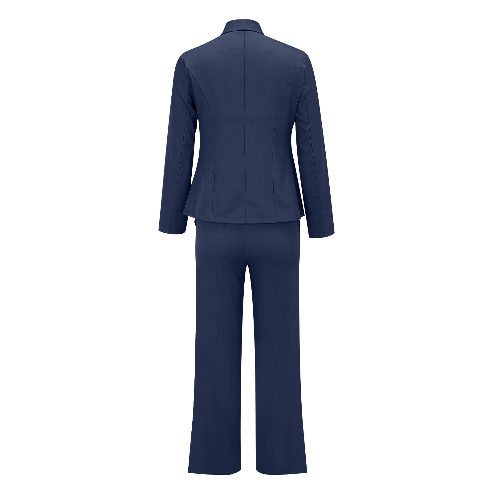 Tailleur Femme Élégant Couleur Unie Curvy Complet Blazer Léger Business Formelle Vestes Et Pantalons Mode avec Poches Vestes Robe Grande Taille Bureau Mariages Et Fêtes Robe Deux Pièces Ensemble