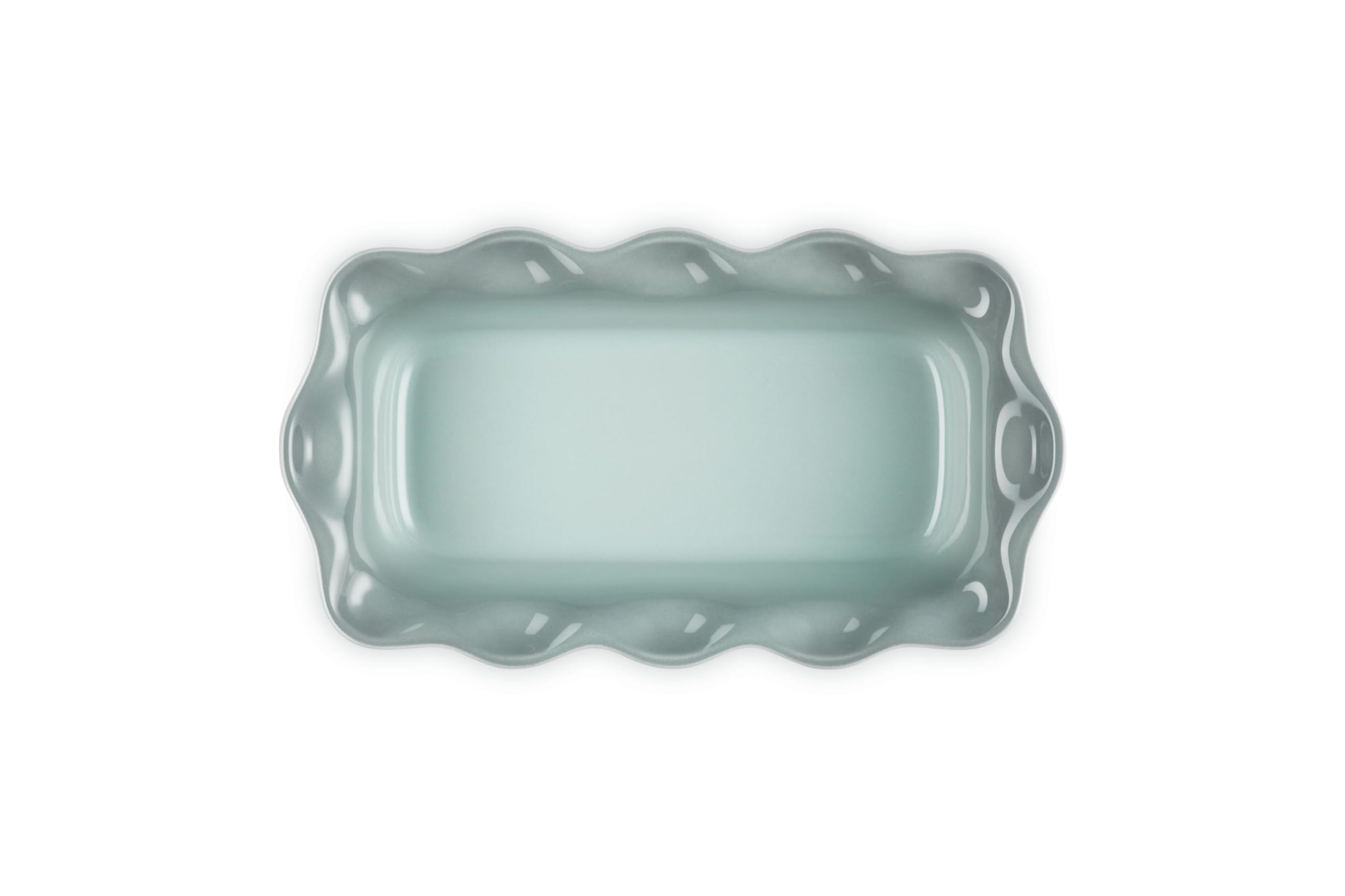 Le Creuset Stoneware Heritage - Padella scanalata per pagnotta, 22,9 cm, sale marino