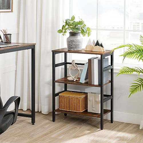 Hoobro3tierbookshelf236lindustrialbookcaserecordstoragerackwithsidefencewoodstorageshelfwithmetalframerusticopendisplayshelfforlivingroombedroomrusticbrownbf86cj01 Urban Country Home Decor Hoobro 3 tier bookshelf 236l industrial bookcase record storage rack with side fence wood storage shelf with metal frame rustic open display shelf for living room bedroom rustic brown bf86cj01 urban country home decor
