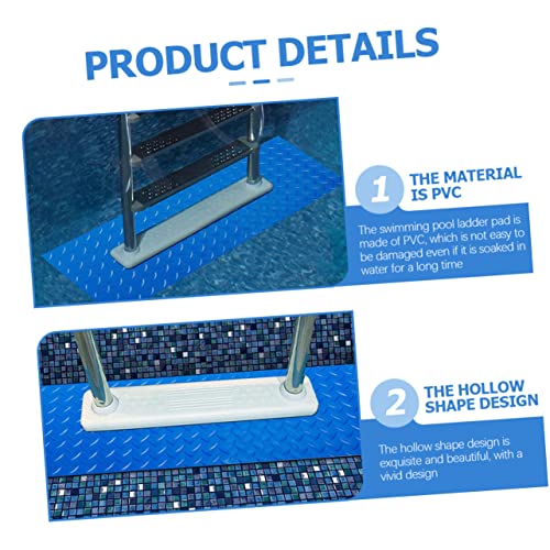 Tapete para escalera de piscina arriba del suelo 90x23 cm miniatura 5