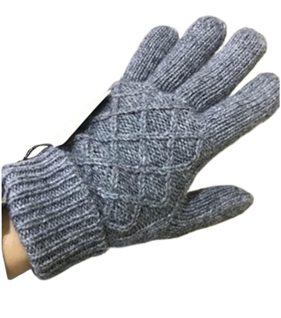 Gants d hiver au toucher velours et tricot chaud pour homme et femme