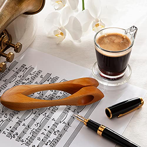 Yeshone 2 Pieces Wooden Musical Spoons Folk Percussion Instrument Natural Wood Musical Spoons Traditional Percussion Spoons Musical Folk Wooden Musical Instrument For Party Festival Holiday thumb #3