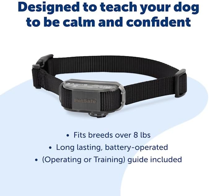 PetSafe Vibration Bark Control 10 Combinations of Vibration Correction Dog Collar Black