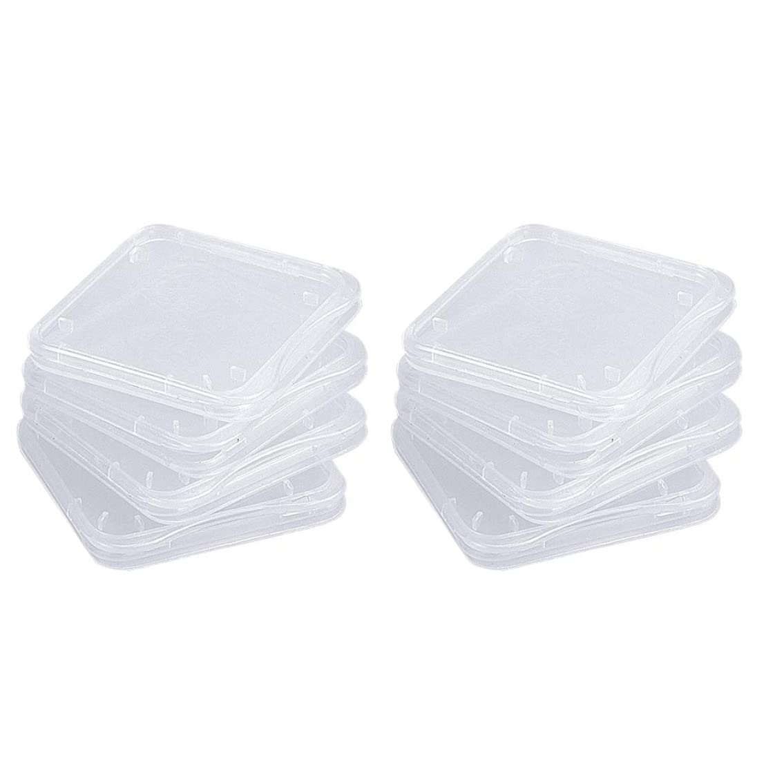 Sd Card Case Sd Card Storage Case 10pcs Transparent Durable Sdhc Memory Card Holder Box Portable Dustproof Sd Card Holder For Camera Sd Card Or Sd Card Adapterer