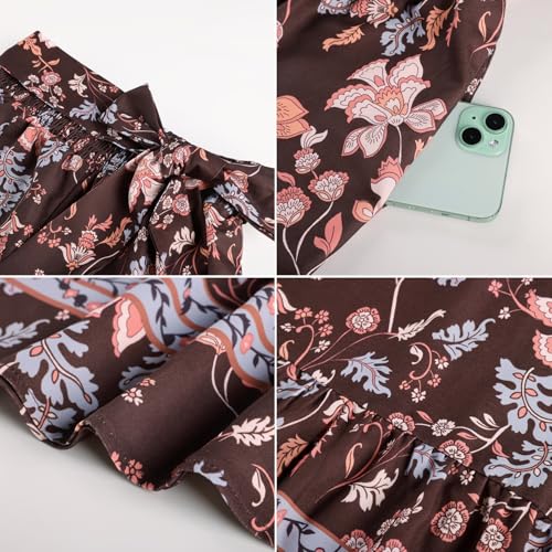 GRACE KARIN Wide Leg Palazzo Pants for Women Casual Flowy High Waist Trousers 2026 Spring Summer Boho Beach Vacation Clothes