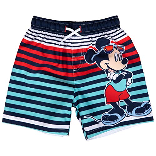 Mickey Mouse Summer Time Toddler Swim Trunks Toddler 4T Red