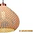 Modern Small Size Chandelier Wabi Sabi Pendant Light for Dining Room Kitchen Island Hallway Plastic Lampshade Hanging Lamp E26 Base 3D Style Shape Lighting Fixture (Wood Color