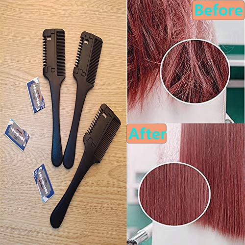 3 Piezas Peines de Corte con 3 Cuchillas de Repuesto miniatura 4