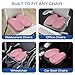 Skechers Seat Cushion, Ergonomic Memory Foam Cushion for Long Sitting Hours on Office & Home Chair, Car Seat Cushion for Sciatica, Coccyx Cushion,Pink
