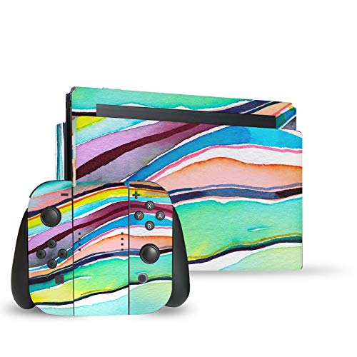 Skin autocollant Nintendo Switch motif Ninola Agate Multi Couches pour console, dock et Joy-Con