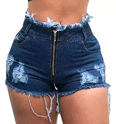 Kit 3 Short Bermuda Jeans Feminino Cintura Alta Hot Pants Estilo Anitta (42)