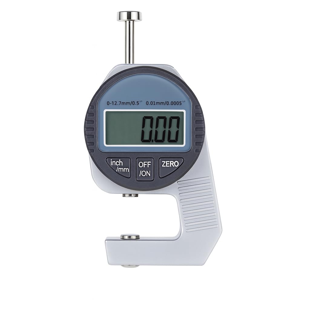Digital Thickness Gauge machine 0–12.7mm | 0.01mm Accuracy | LCD Display | Inch/mm Conversion