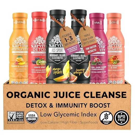 Whole Plant Fruit Juice Variety Pack, Immunity and Energy Booster, Detox Wellness Drinks with Natural Electrolyte, Prebiotic and Antioxidants, Gluten Free, 6 bottles, 12 fl oz - Karuna