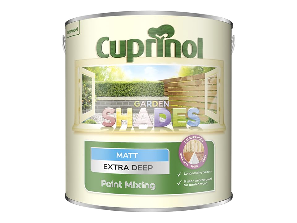 Cuprinol Garden Shades Base Extra Deep 2.5L, Formulated to decorate & protect wood