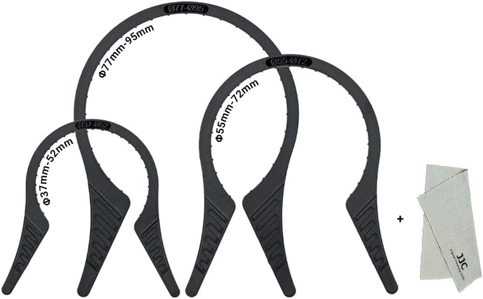 3 Packs Camera Lens Filter Wrench Kit, CPL UV ND Filter Removal Wrench Tool Set, Fit 37mm-52mm 55mm-72mm 77mm-95mm Lens Thread for Canon Nikon Sony Fujifilm Olympus Panasonic and Other Camera