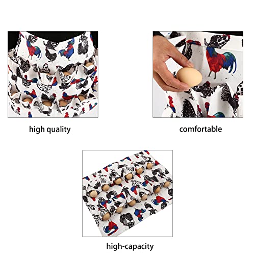 Hersent Egg Apron With 12 Pockets, Egg Collecting Apron, Gathering Holding Apron For Chicken Hen Duck Goose Eggs,Chicken Egg Holder Apron For Kids Housewife Farmer #TOP2