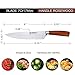 TONIFE 8-Inch Chef Knife with 7Cr17MoV High Carbon Stainless Steel Kitchen Knife with Natural Rosewood Handle