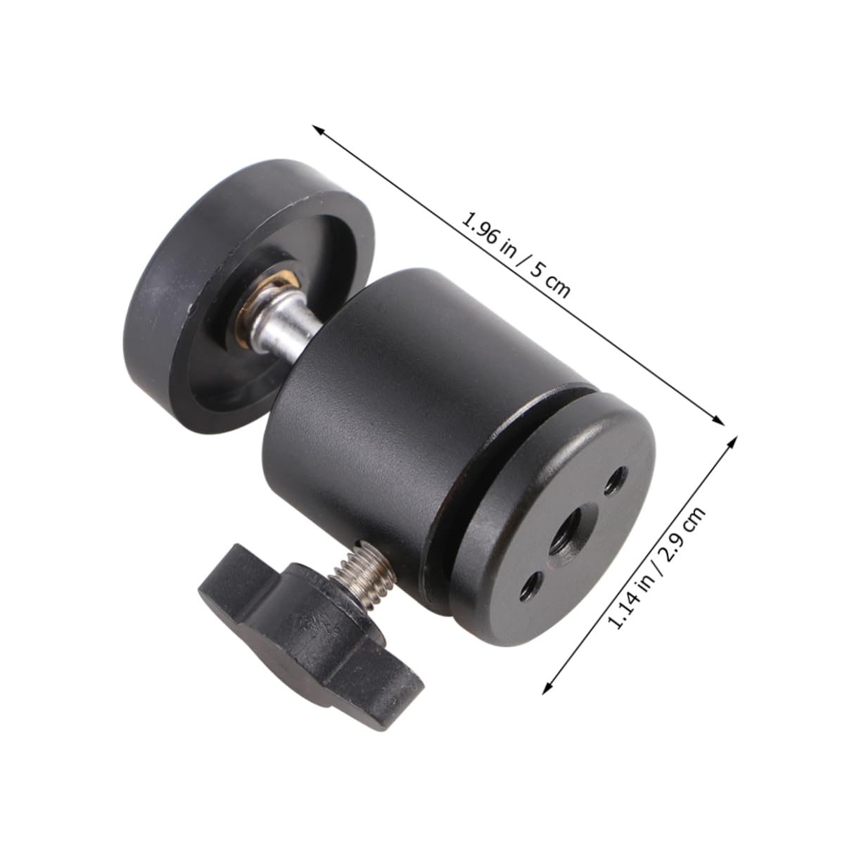 HOMOCONO Portable 1/4 Thread Mini Tripod Head 360° Rotation for Compact Cameras Camcorders