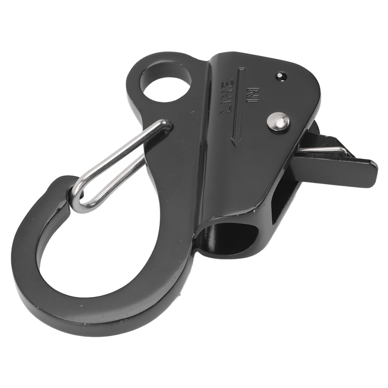Fafeicy Gancho de Resorte para Barco, Conector de Cuerda de Acero Inoxidable 316, Paquete de 4, Gancho de Resorte Pulido con Espejo, Apertura de 3 por 8 a 5 por 8 Pulgadas para Barcos, Remolques,