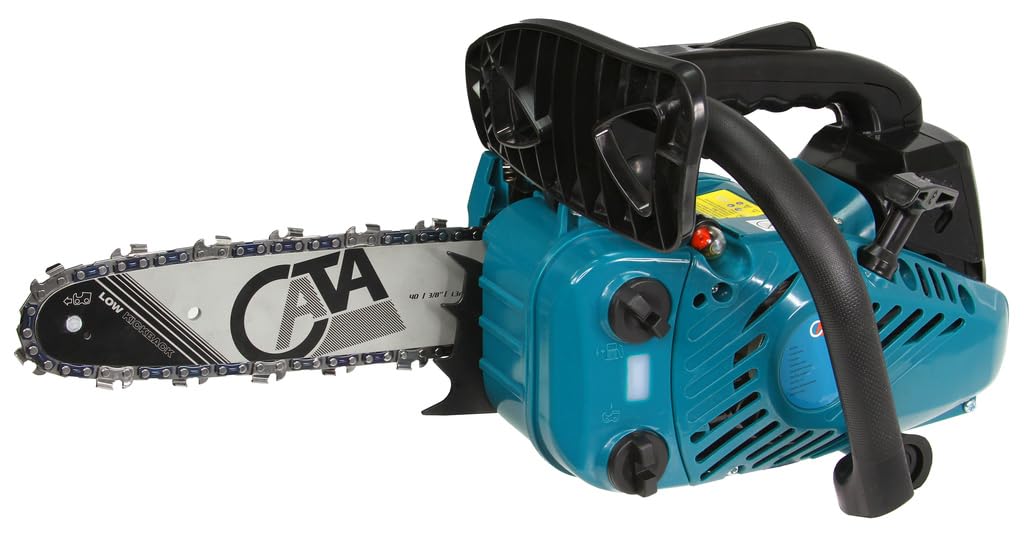 Motosierra Cata de explosión gasolina | 900 W | 25,4 cc | Corte útil 20 cm | Cadena 3/8" Lubricación automática | Ligera 3,6 kg | Sistema Anti-Vibración