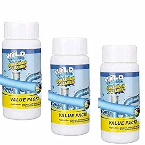 Marto Wild Tornado Sink & Drain Cleaner Powder Removes Hair Clogs in Pipe and Sink Blockages in Washbasin, Septic Tank, Pipes Instant Toilet Blockage in bathroom and kitchen(Pack of 1)