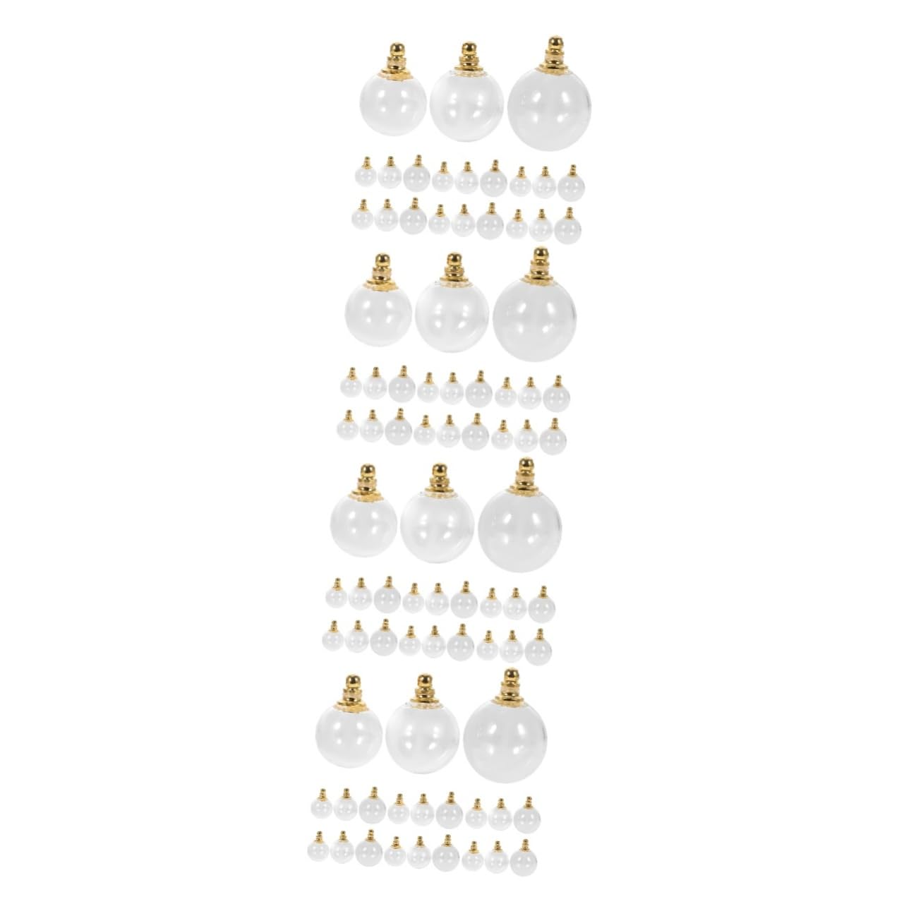 TEHAUX Hohler Flaschenanhänger Leere Schneekugel Diy Bastelzauber Ballanhänger Selber Machen Armreif-anhänger Kugelanhänger Zur Dekoration Osterbaumschmuck Glas Transparent