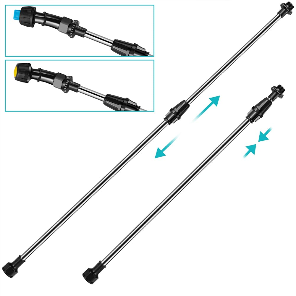 BAKAJI Spruzzatore a batteria da Giardino con Accessori, Nebulizzatore a pressione con Tracolla Antifatica, Pompa Ultra Leggera Irrigazione e Cura Piante, Ideale Acqua e Antiparassitario (5 Litri)