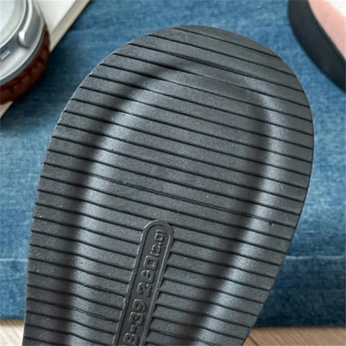 Epsion Women's Slippers Fuzzy Suede House Shoes Winter Warm Memory Foam Slipper Anti-Skid4