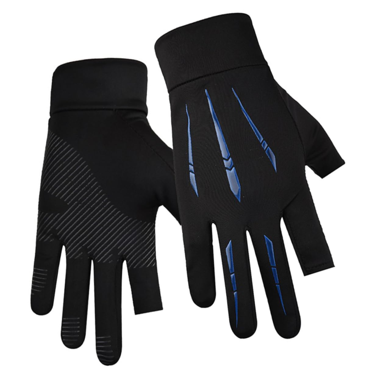 Mikinona 1Pair Compact Wear Resistant Fitness Gloves for Outdoor Sports Fingerless Design for Enhanced Dexterity for Cycling Running Fishing More Summer Protection for Active