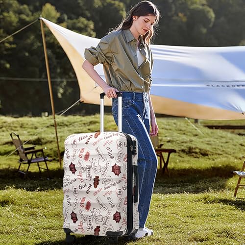 Merax 24 Inch Expandable Checked Luggage Lightweight Glossy Hardshell PC+ABS Medium Suitcase with Spinner Wheels TSA Lock for Short Vacations2