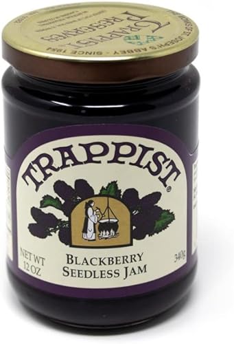Trappist Jam Blackberry Seedless 12 Ounce (Pack Of 2)