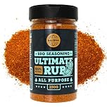 Ultimate Rub BBQ All Purpose Seasoning - 100% Natural and Universal BBQ Seasoning - Flavourful All-Round Blend of Spices for Amazing Beef, Pork, Poultry, Vegetable BBQ Dishes - Large Jar (230g)