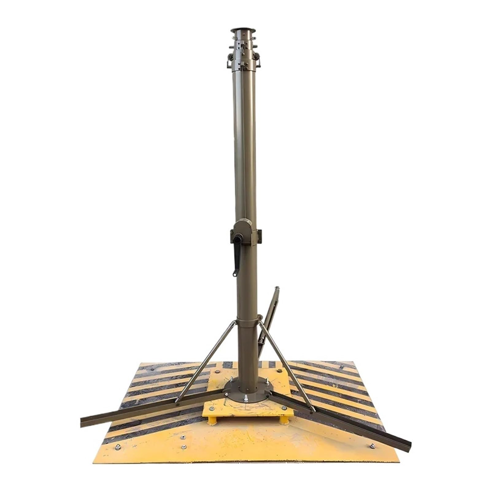 Aluminum Hf VHF Uhf Communication Wireless Antenna Telescopic Mast 8m with Manual Cranking System, Telescopic Mast