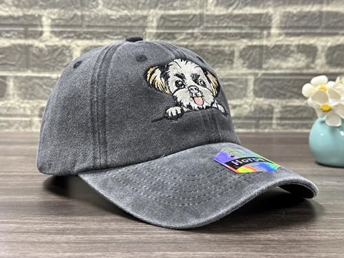 Image of Dog Lover Hat for Men Women, Dog Owner Gift Baseball Cap | Everyday Casual Style, Premium Embroidery, Breathable Cotton Fabric, One Size Adjustable Fit