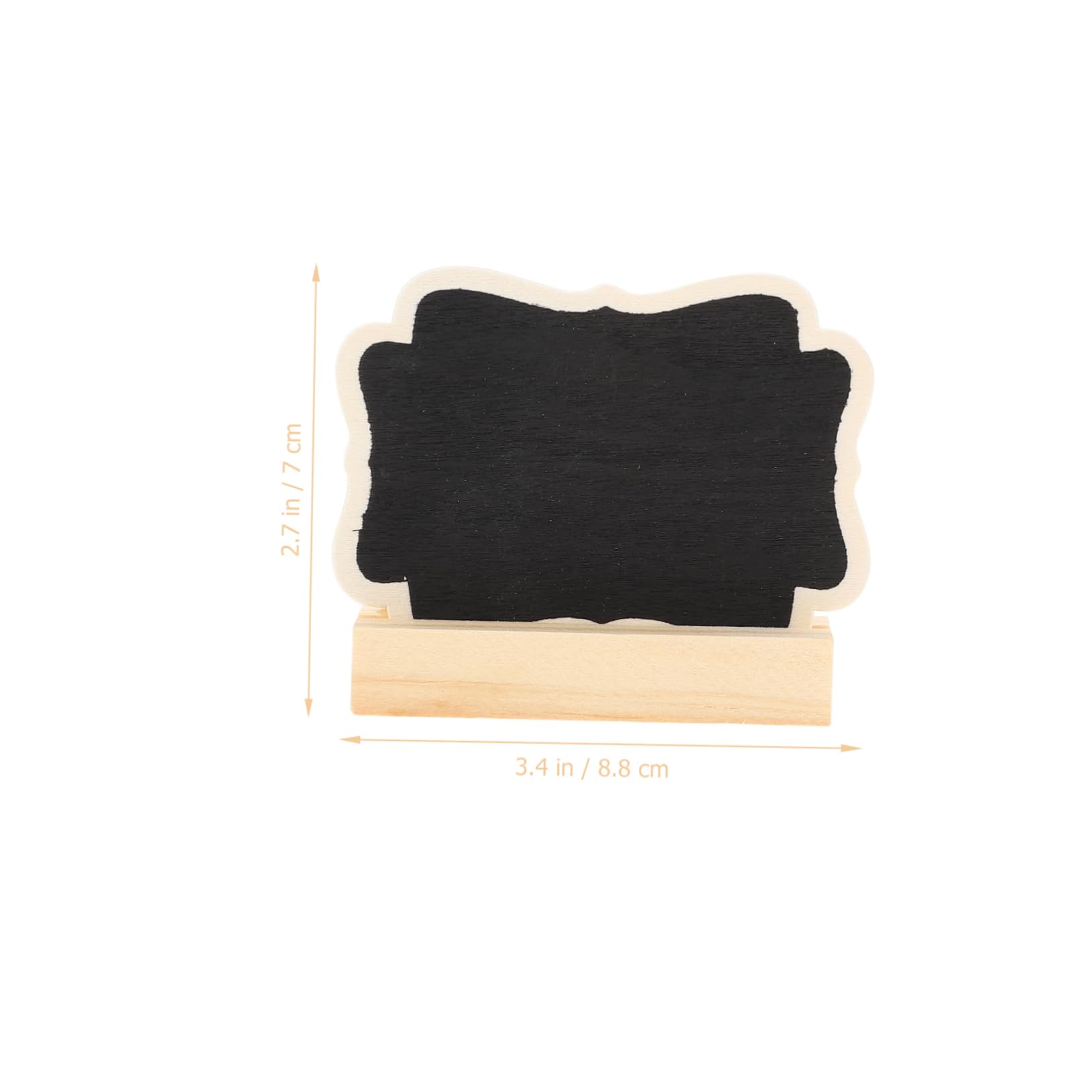 OSALADI 10 Pack Mini Wooden Chalkboard Stand for Table Decor Blackboard Menu Board for Wedding Party